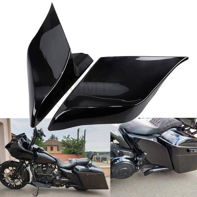 2x Stretched Extended Saddlebag Side Covers For Harley Street Glide CVO