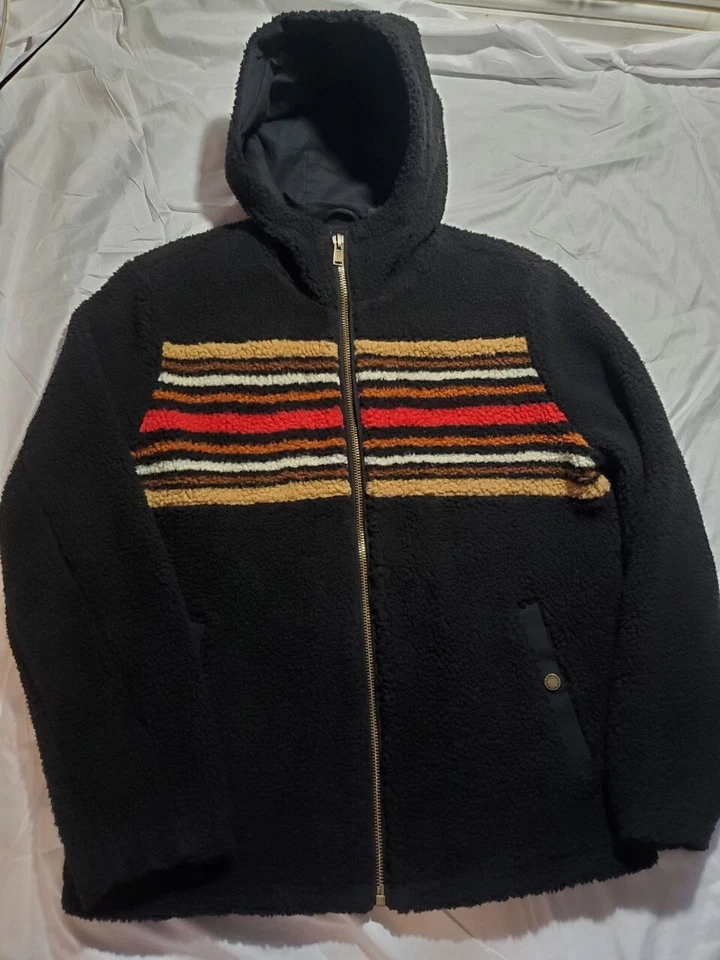 Pendleton Hombre Grande Suéter Chaqueta Productos Secos Negro Rojo Naranja Marrón Tostado  Foto 4 de 4