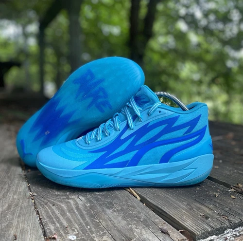 Puma LaMelo Ball MB.02 Rookie Of The Year ROTY Blue Atoll 377586-01 Men Sz- 10.5