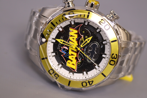 INVICTA DC Comics Men 50mm Stainless Steel Steel Black+Blue+Silver+Yellow dial - Picture 2 of 8