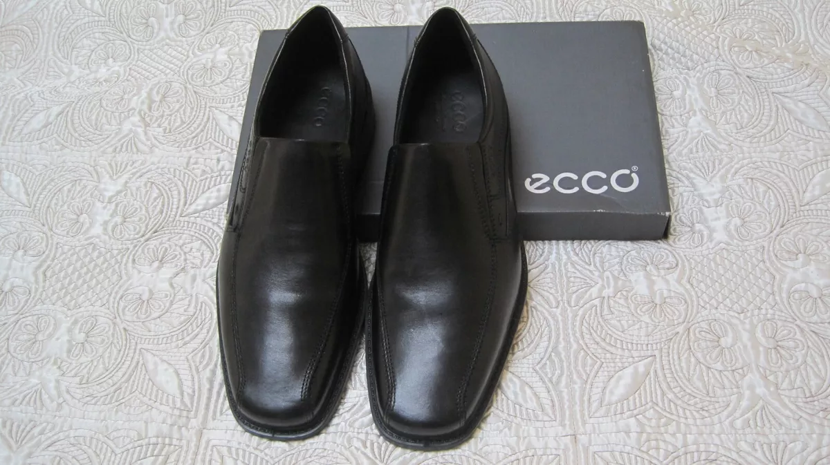 NEW ECCO Mens New Jersey Slip On Loafer Black 46 EU US Men s 12 12.5 M 051504