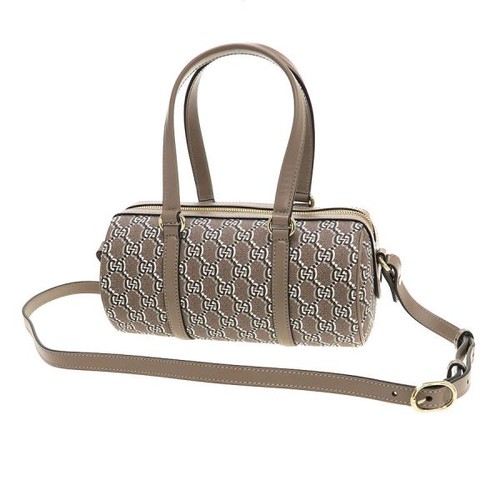 Gucci GG Shadow 2Way Handbag Beige M796230 Authentic Used