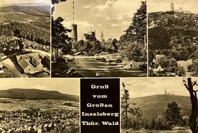 Postcard postcard - greeting from the Great Island Mountain / Thuringian Forest 