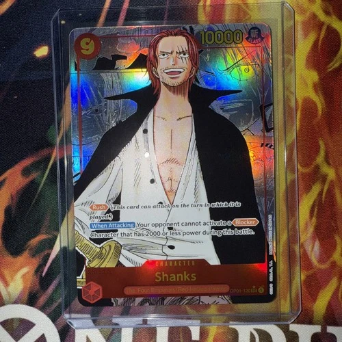 One Piece CCG Shanks OP01-120 SEC Manga Alternate Art PRB-01 English