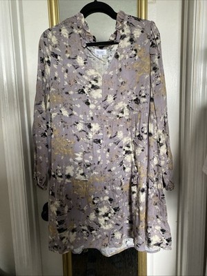 True Craft Women's Purple Boho Dress Size 0X