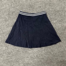 French Toast Skort Girls Size XL 14/16 Navy Blue Striped Waist School Uniform