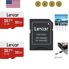 32GB Micro SD Card 2 Pack, microSDHC UHS-I Flash Memory Card with Adapter - U...