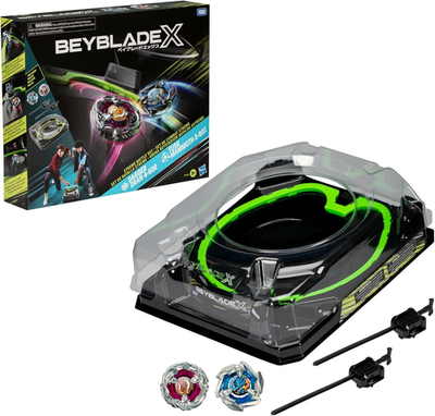 Beyblade X Xtreme Battle Set with Beystadium Arena Featuring X