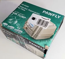 Pawfly MC-3000 Aquarium Air Pump Oxygen Aerator Quiet 2 Speeds Tested & Works