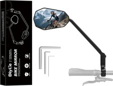 Bike Mirror, Long Arm HD Wide Angle Large Bicycle Mirrors for Handlebars, 360 