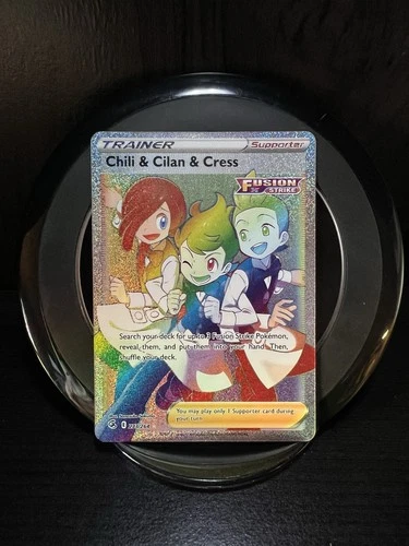 Pokémon - Chili & Cilan & Cress - Fusion Strike 273/264 Holo Secret Rare