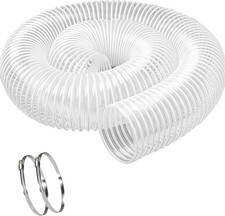 5" X 10' Heavy PVC Dust Collection Hose, Puncture Resistant PVC Dust Collection