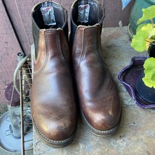 Red Wing 2917 Chelsea Rancher Boots Briar Oil Slick Brown Leather Mens Size 12