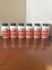 Now Foods Vitamin C-1000 Veg Capsules - Pack of 6 bottles Exp 6/2028