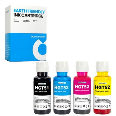 OSI Compatible Black Color Ink Bottles Lot fits HP GT51 GT52 DeskJet Ink Tank