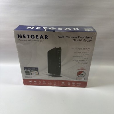 NETGEAR N600 Wireless Dual Band Gigabit Router 300 Mbps 4-Port  WNDR3700-100NAS