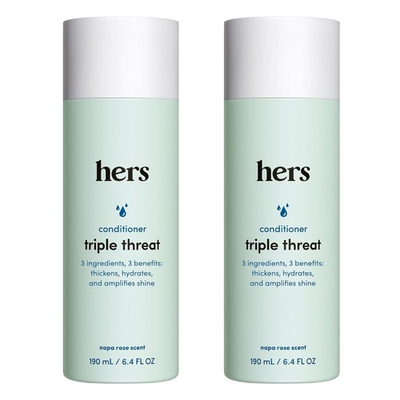 #ad HERS Triple Threat Conditioner 2 Pack 6.4oz Color Safe Sulfate Free Napa Rose $19.99