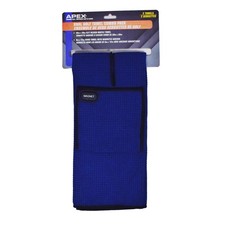 New Jef World of Golf Waffle Towel W/6X12 Handtowel Navy Blue