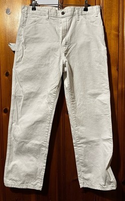 Dickies Painter Pants White Sherwin Williams 34x30 Workwear | eBay