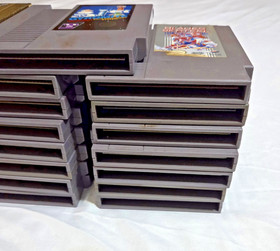 NES Game Lot of 23 NINTENDO Entertainment System Link, Double Dragon, Bart, Blob