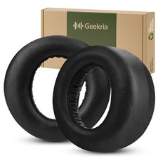 Geekria Sheepskin Ear Pads for Sony PS5 Pulse 3D Headset Memory Foam Black