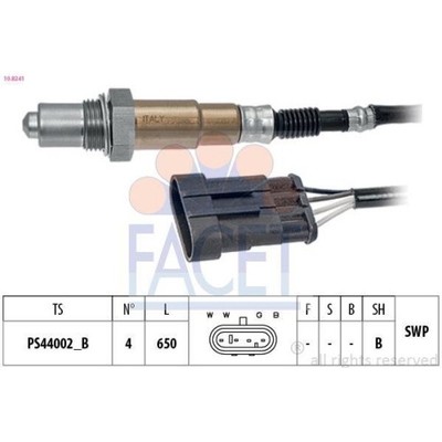 Lambdasonde Facet 10.8241 Made In Italy - Oe Equivalent für Alfa Romeo Fiat
