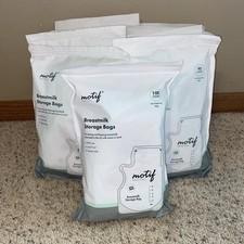 Lot Of 9 Motif Medical Breast Milk Storage Bags 8oz Single Use Bags BPA-Free