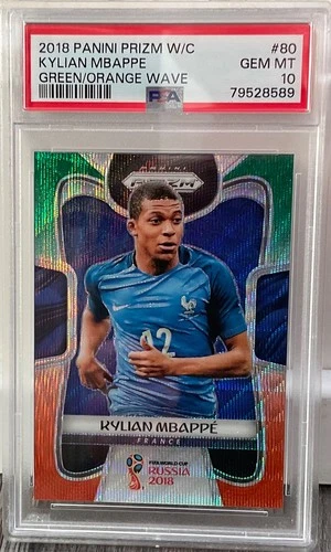 Kylian Mbapp 2018 Panini Prizm Kylian Mbapp #80 Green
