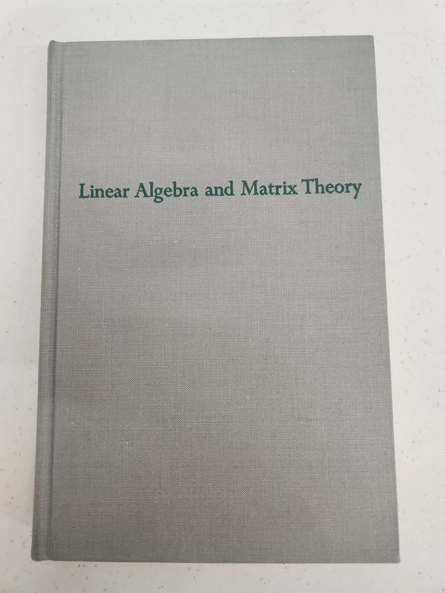 Linear Algebra 1950-1999 Publication Year Textbooks for sale | eBay
