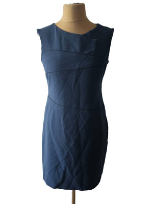 ROBERTO Gr.42 Etuikleid figurbetont navy blau klassisch Viskose