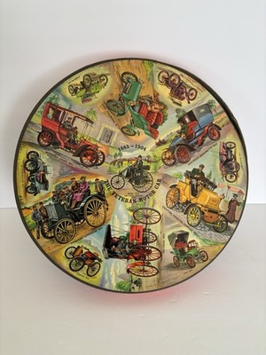 Vintage 1965 Springbok Circular Jigsaw Puzzle The Veteran Motor Car 1885-1904