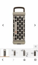 Turtlebox Portable Bluetooth Speaker Tan/Black, Magnetic Mounts, All Day Battery