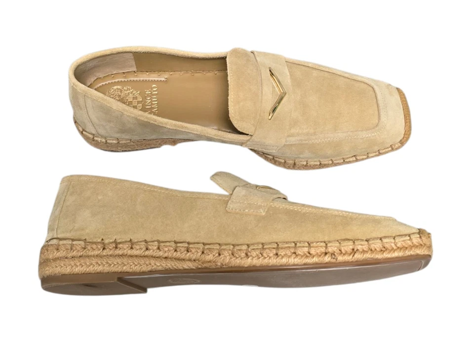 Vince Camuto Myylee Zapatos Mujer Talla 11M Alpargata Mocasín Gamuza Tostada Foto 3 de 4