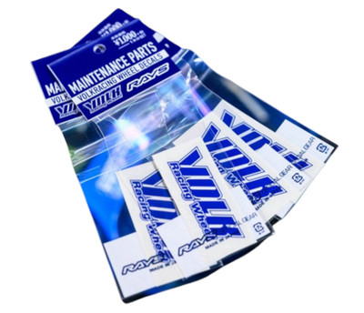 RAYS Engineering OEM TE37 VOLK Racing Rad Reparatur Aufkleber Farbe Blau 4 Stück