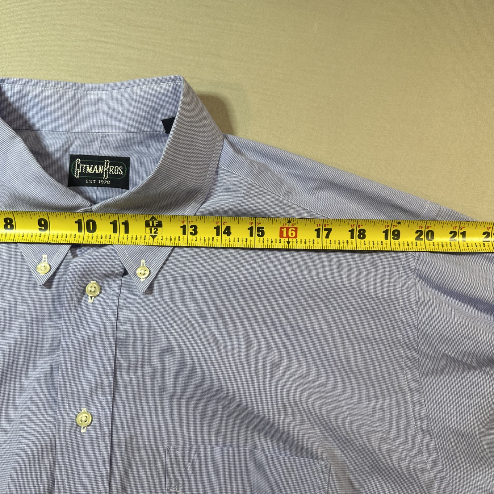 Gitman Bros Button Down Shirt Oxford Pinpoint Men… - image 14