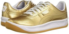 Zapatilla deportiva PUMA Baby California para niños, equipo dorado blanco, 9C EE. UU. niño pequeño