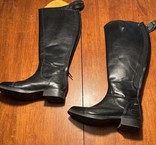 WORN ONCE Hadley by Smartpak Tall Black Dress Riding Boots -7.5 Wide. 19.5” Tall