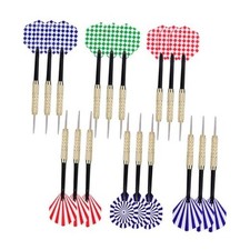 18Grams Steel Tip Darts, 18Pcs Professional Metal Tip Darts, Premium Darts