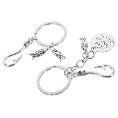  2 Pieces Schlüssel Kette Fischen Schlüsselbund Schlüsselkette Des Vatertags
