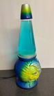 Vintage Working 1999 Lava Lite Lava Lamp Celestial Sun Moon Blue & Yellow Video