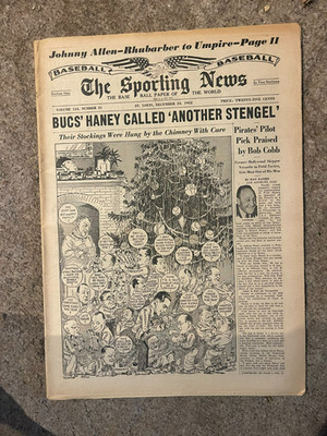 THE SPORTING NEWS   DECEMBER 24, 1952   BUCS' HANEY CALLED ' ANOTHER STENGEL'