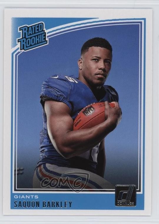 2018 Panini Donruss Rated Rookie Saquon Barkley #306 r9d