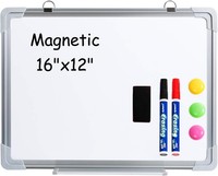 Doeworks Magnetisches Whiteboard 40 X 30Cm Mit 2 Markierungsstiften & 3 Magneten