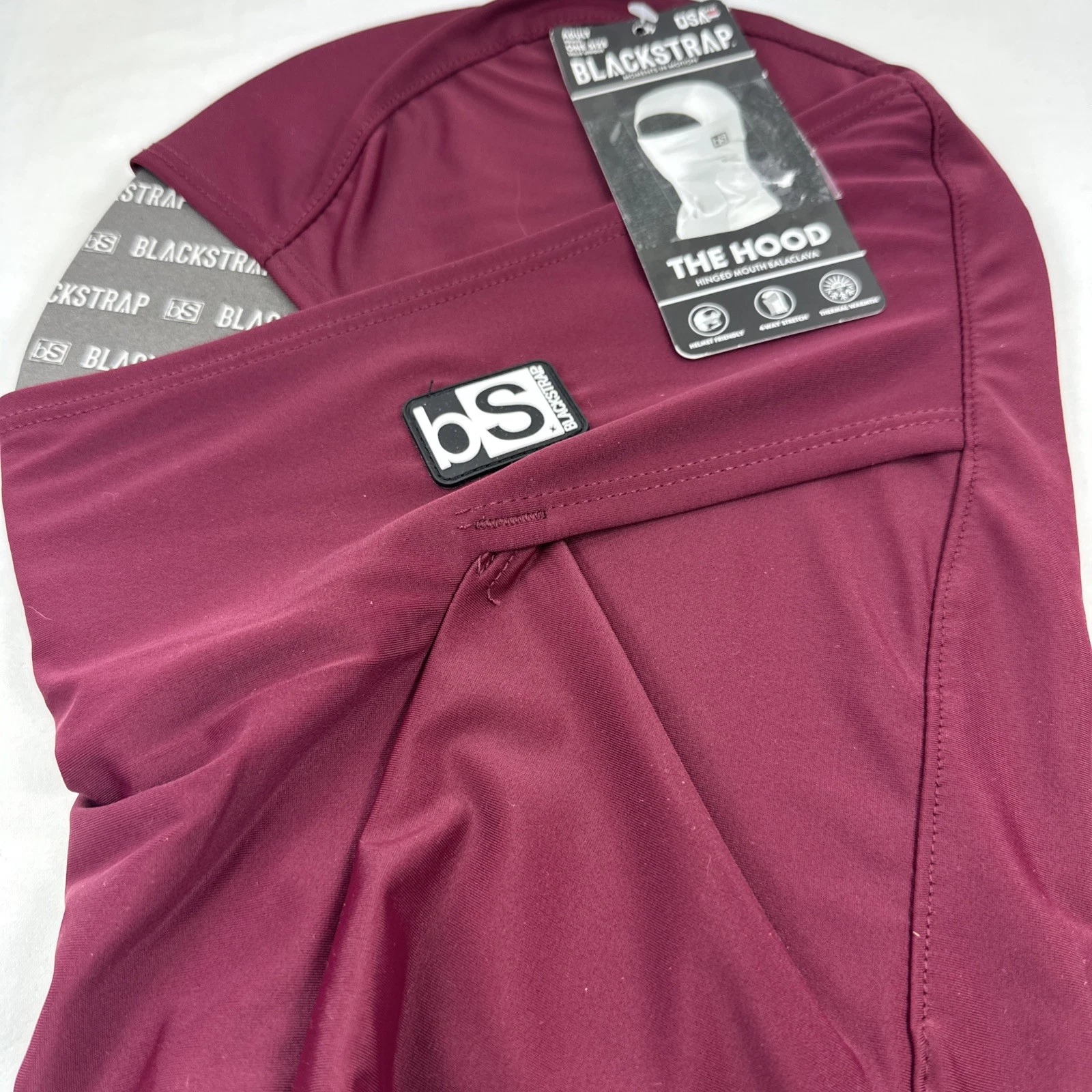 BlackStrap The Hood Balaclava Adult - One Size, Color: Wine