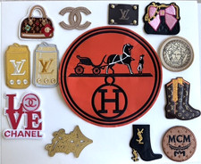 Iron-on embroidered Patches bear hat bag flow...