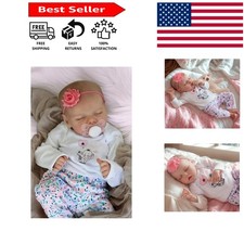 Realistic 17-Inch Reborn Baby Doll with Soft Body & Feeding Kit - For Kids 3+