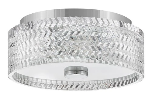 Hinkley Lighting 5041 Elle 2 Light 12"W Flush Mount Drum Ceiling - Black - Picture 7 of 12