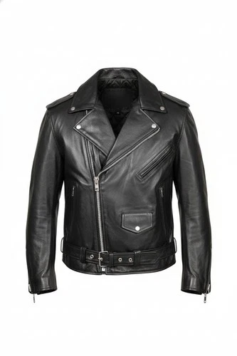 Buffalo Leather Motorcycle Jacket – Men's Black Biker Coat video thumbnail