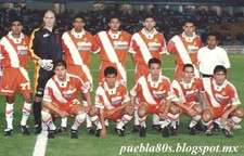 Club Puebla Jersey Season 1996-1997 Large #18 BUENO Match Worn