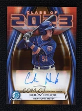 2023 Bowman Draft Class of Gold Refractor /50 Colin Houck #23A-CH Auto
